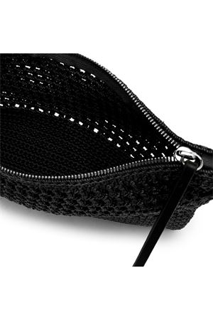 Victoria pochette in tessuto uncinetto nero GIANNI CHIARINI | BS11580SMCRH001